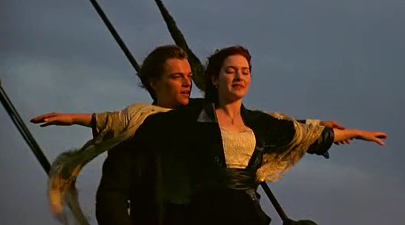 Jack y Rose en Titanic.