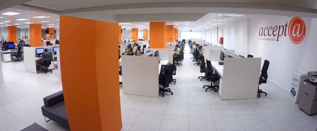 Oficinas del call center Accepta