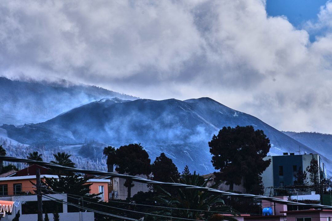 El volcán de Cumbre Vieja el 19 de diciembre