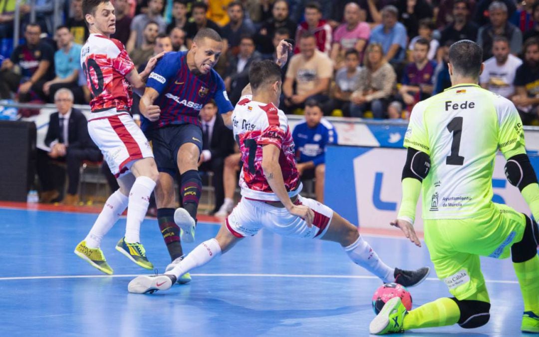 Imagen del segundo partido de la final entre ElPozo Murcia y el Barça