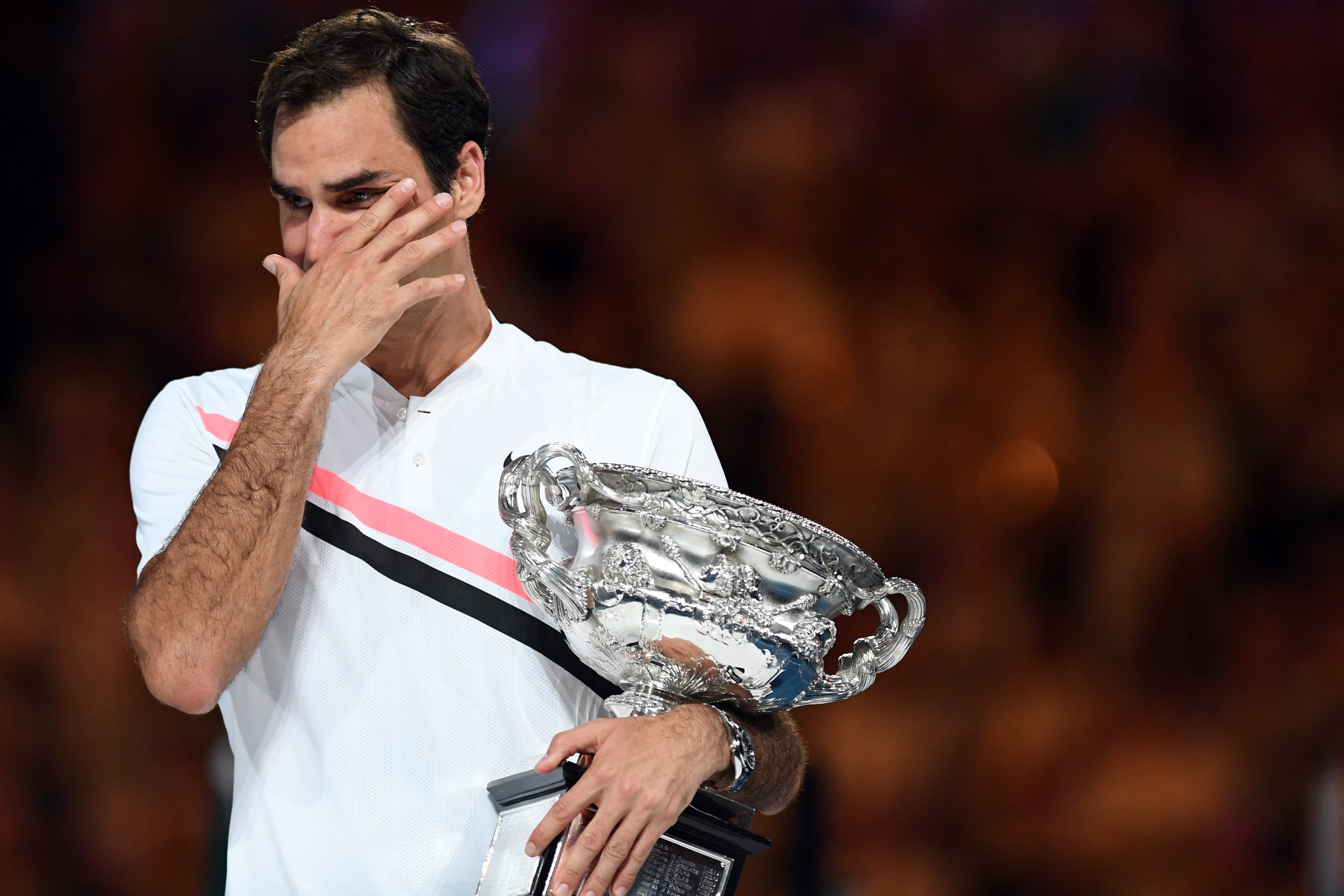 Roger Federer con un título de Grand Slam EFE/EPA/LUKAS COCH AUSTRALIA AND NEW ZEALAND OUT *** Local Caption *** 54071000