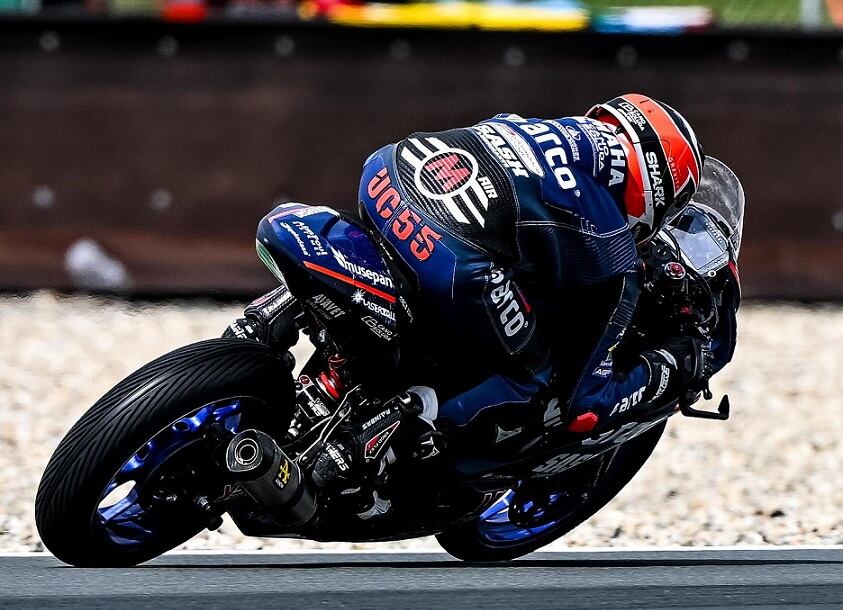 Unai Calatayud en la última carrera en Francia