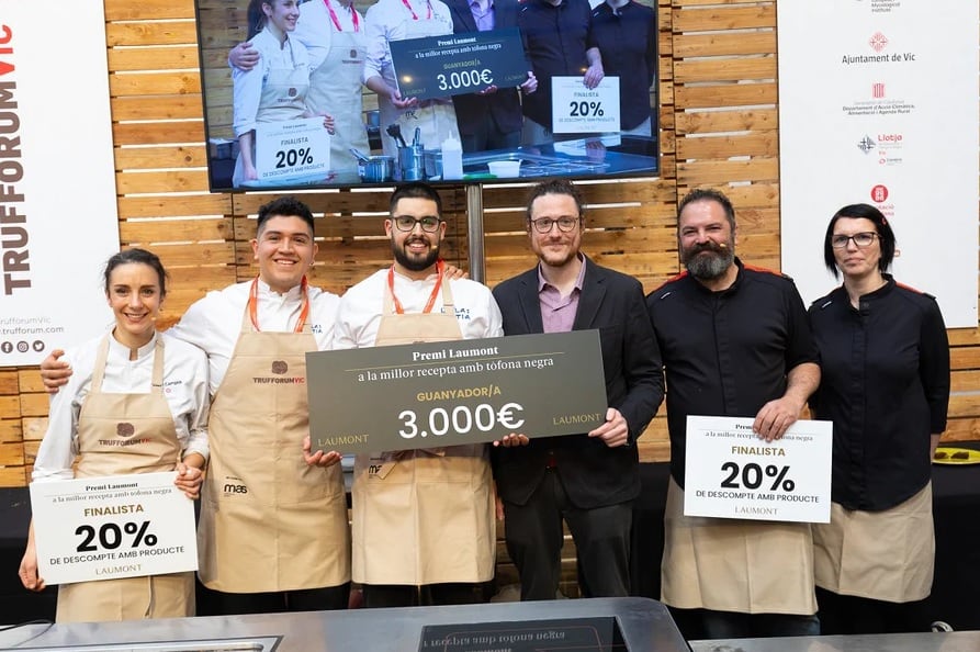 Imagen de la entrega del premio a cocineros del Lillas Pastia / Laumont