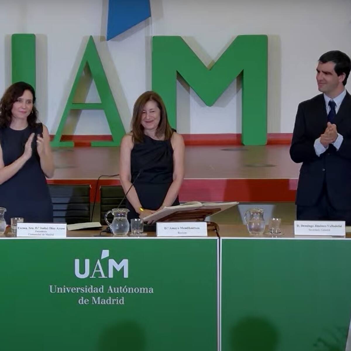 Amaya Mendikoetxea vuelve a tomar posesión de su cargo como rectora de la UAM