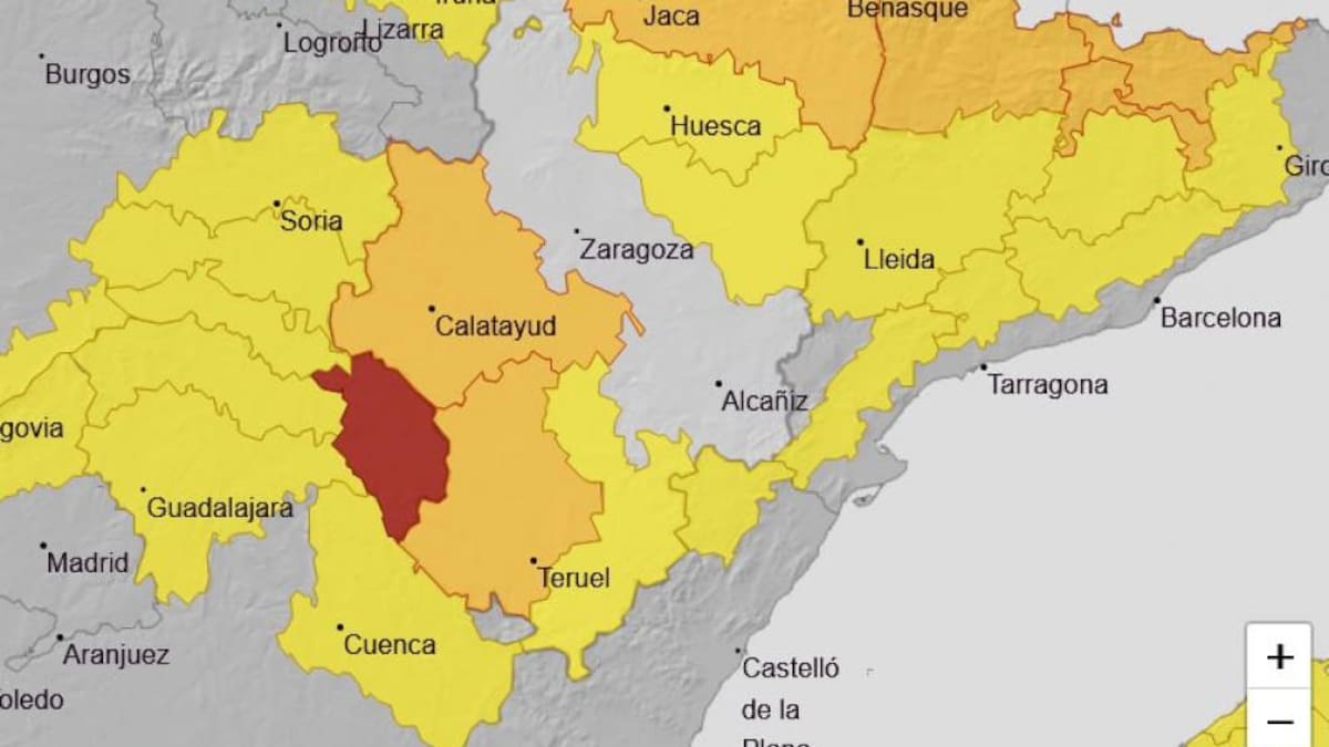 Alerta naranja por temperaturas mínimas desde esta noche