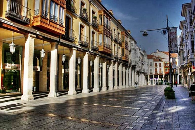 Calle Mayor de Palencia. 