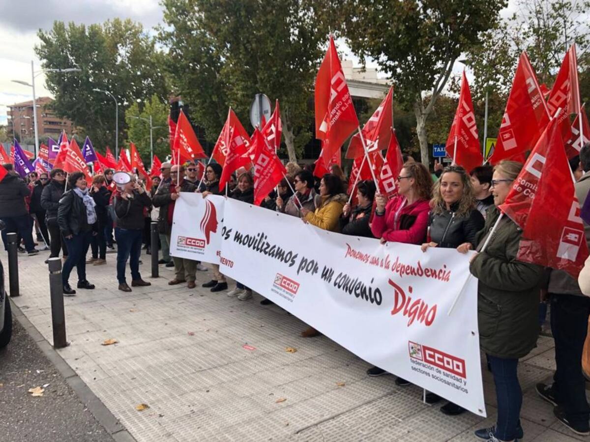 El sector de la dependencia reclama mejoras en su convenio colectivo