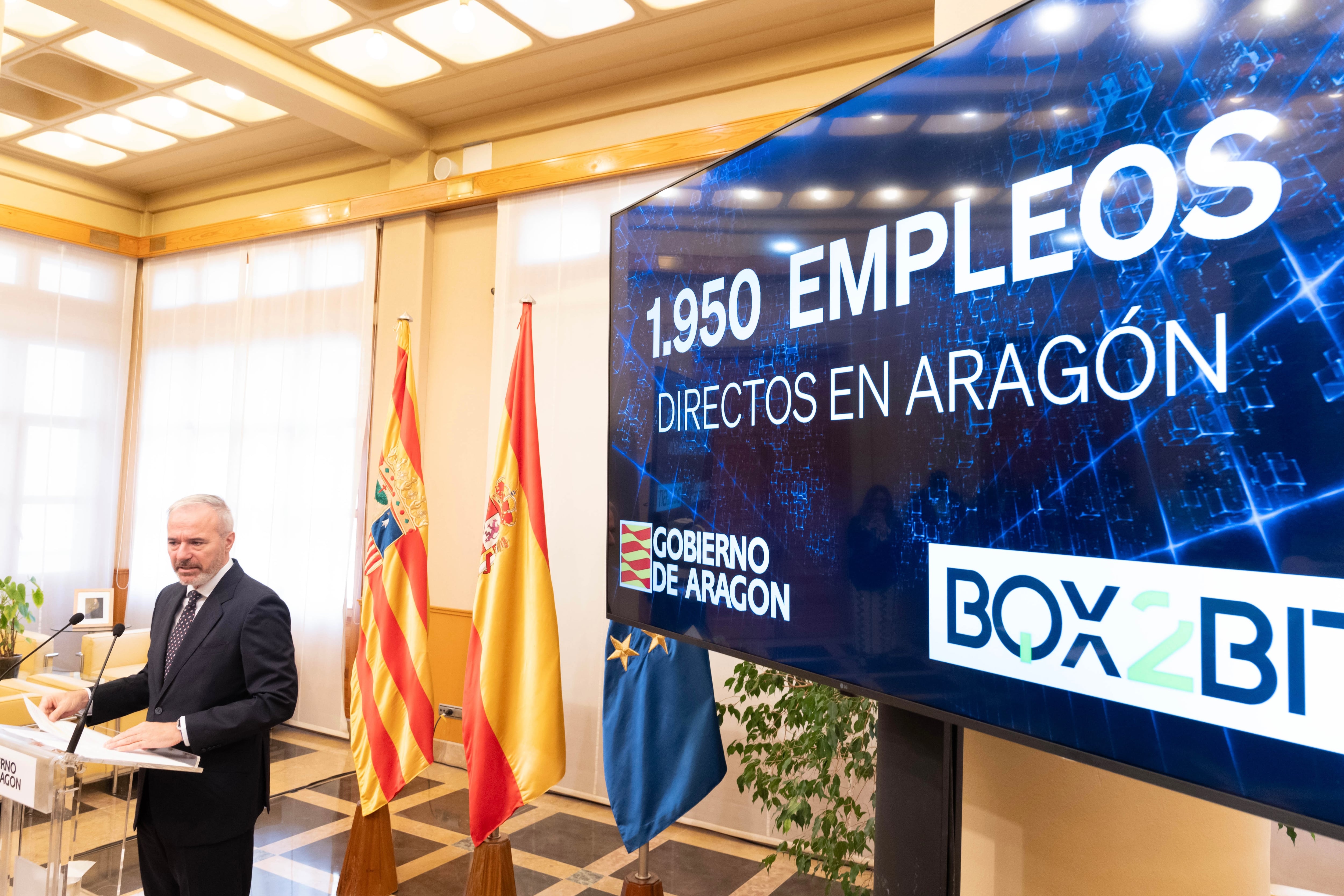 El presidente de Aragón ha presentado una nueva inversión en Cariñena