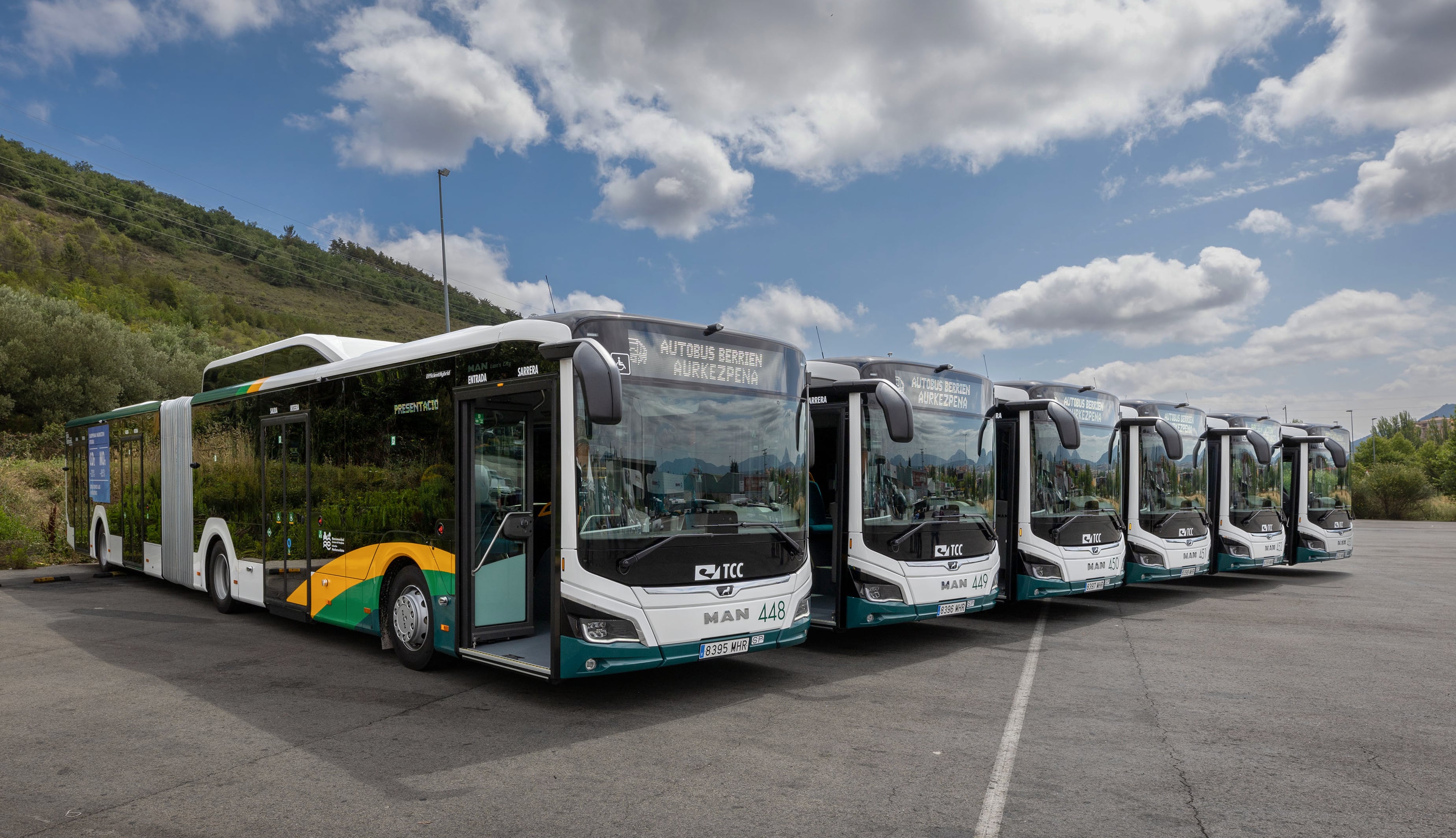 Autobuses del transporte público de la Comarca de Pamplona