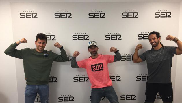 De izquierda a derecha: Sergio Sellés, Miguel Angel López &#039;BigMike&#039; y Alredo Sempere