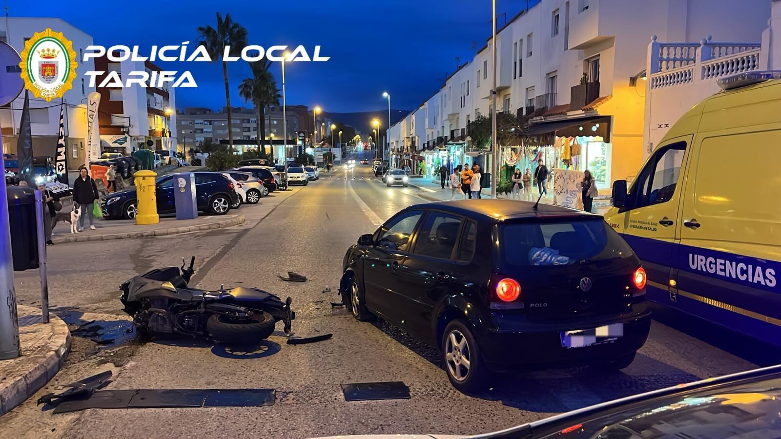 Impacto de la motocicleta con el turismo