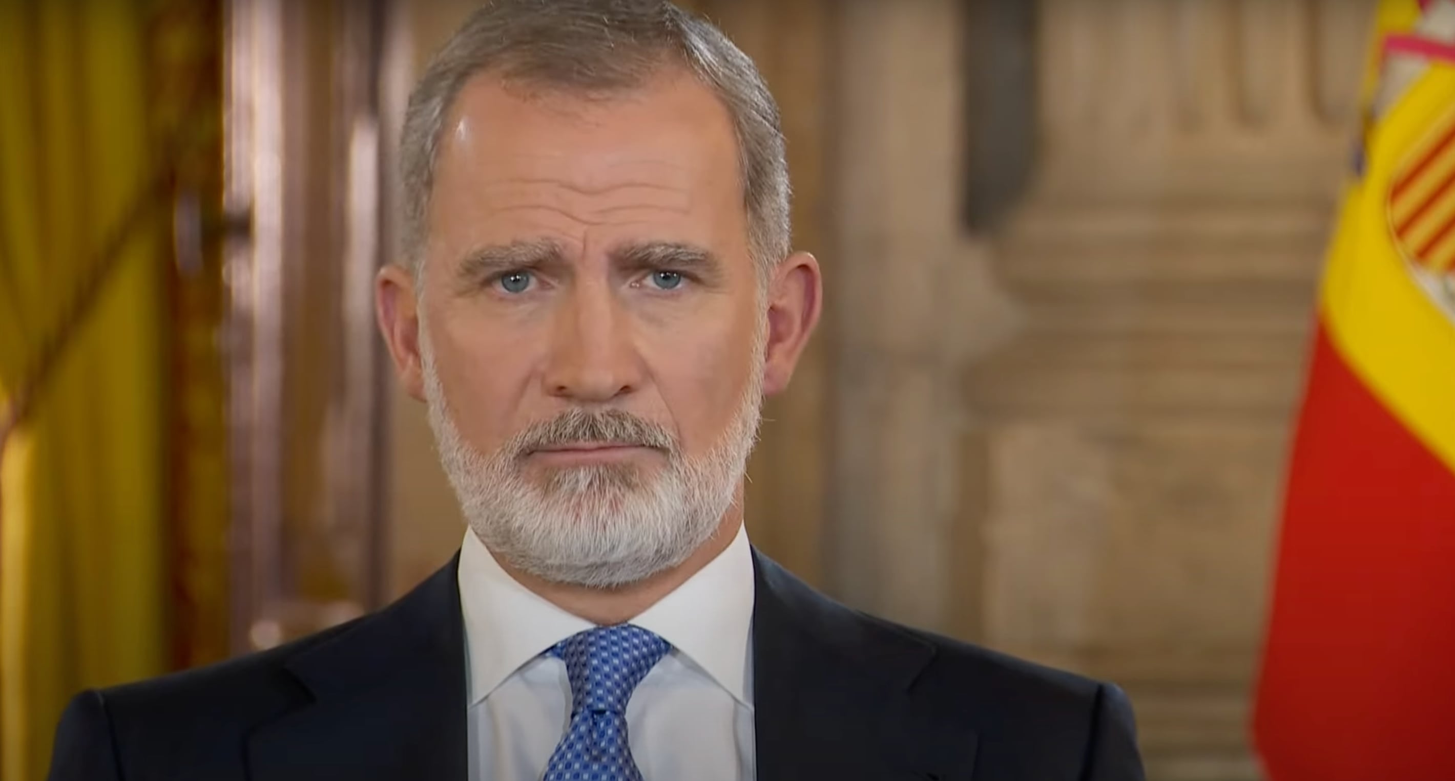 Felipe VI durante el discurso de Navidad de 2024