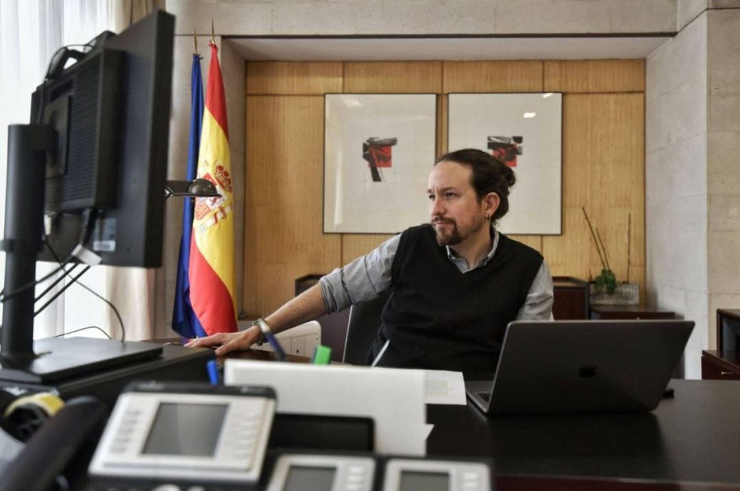 El vicepresidente segundo del Gobierno, Pablo Iglesias, en una foto de archivo