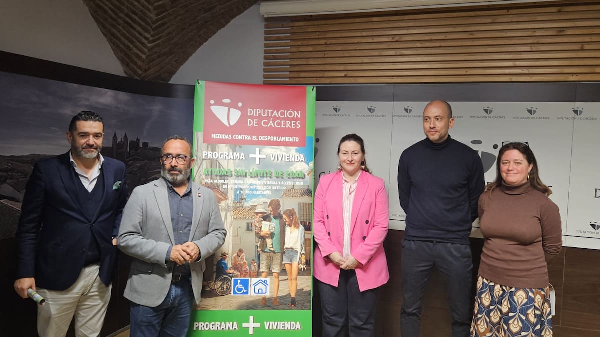 La Diputación de Cáceres impulsa el acceso a vivienda en los pueblos con un nuevo paquete de ayudas de hasta 15.000 euros