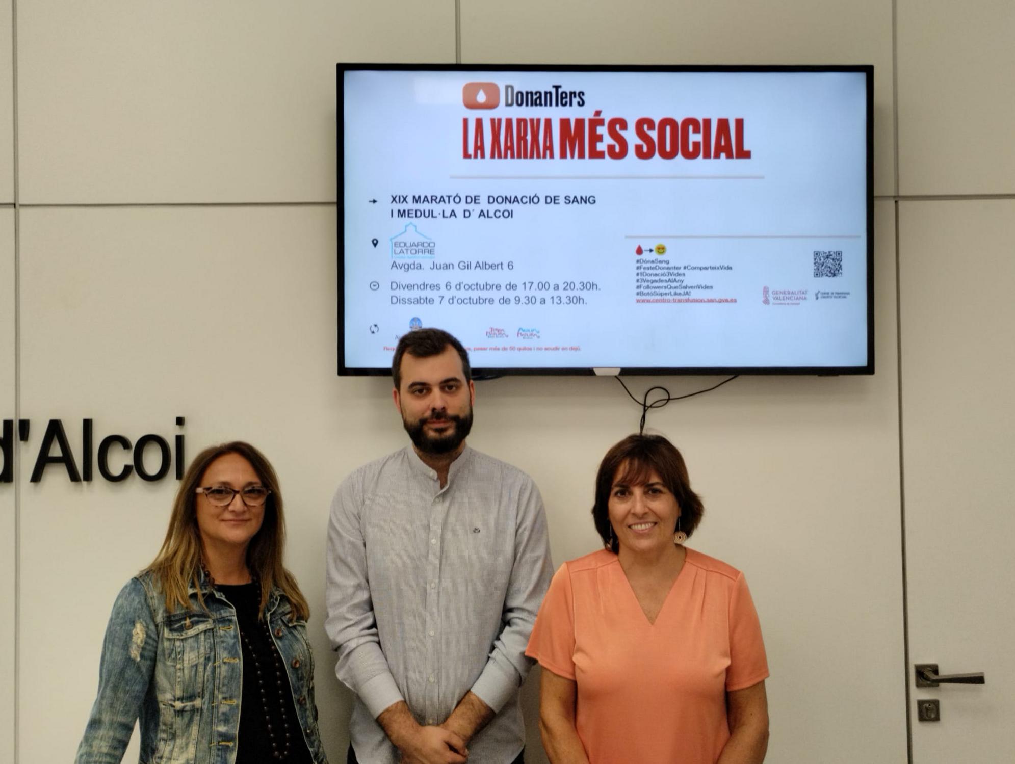 Alcoy acoge este fin de semana la XIX Maratón de donación de sangre y médula.