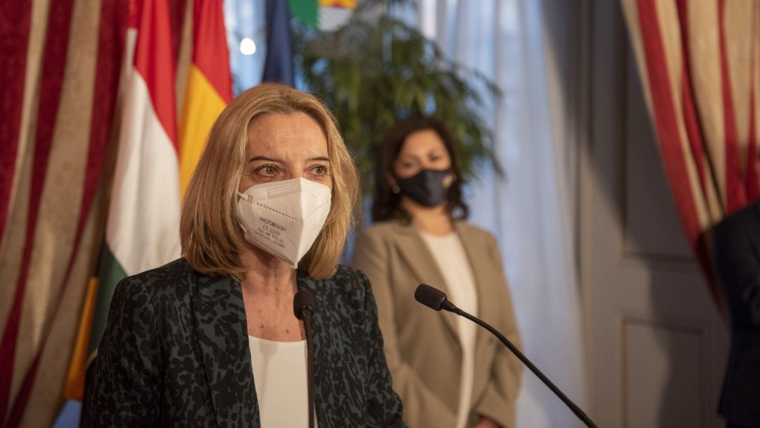 La nueva consejera de Salud, María Somalo, en su discurso de toma de posesión.