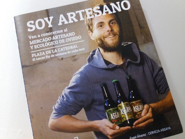 Folleto publicitario del nuevo Mercado Artesano y Ecológico de Oviedo