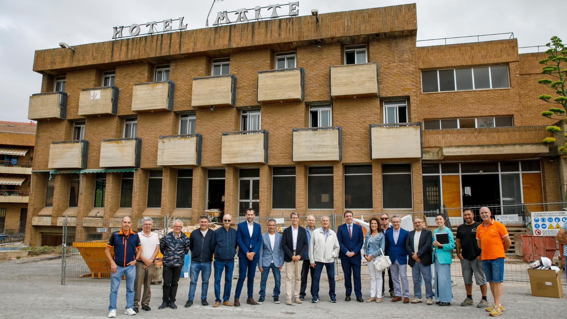Visita a las obras de la nueva Escuela Infantil de Ausejo