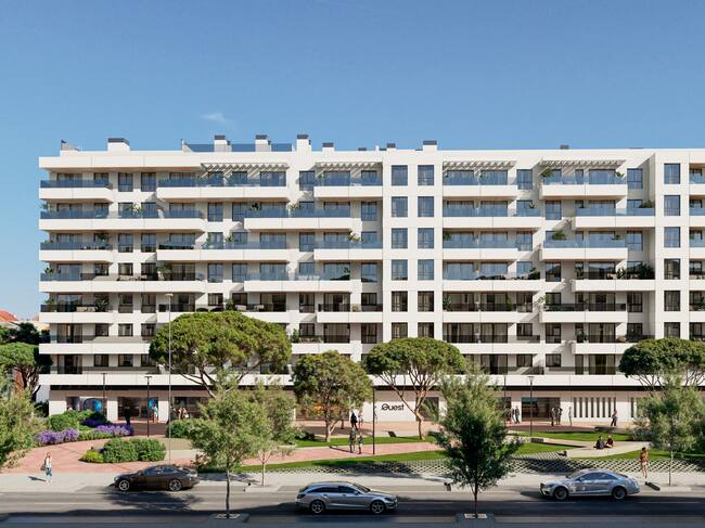 Proyecto de la promoción previsto sobre esa pastilla de suelo en Málaga capital