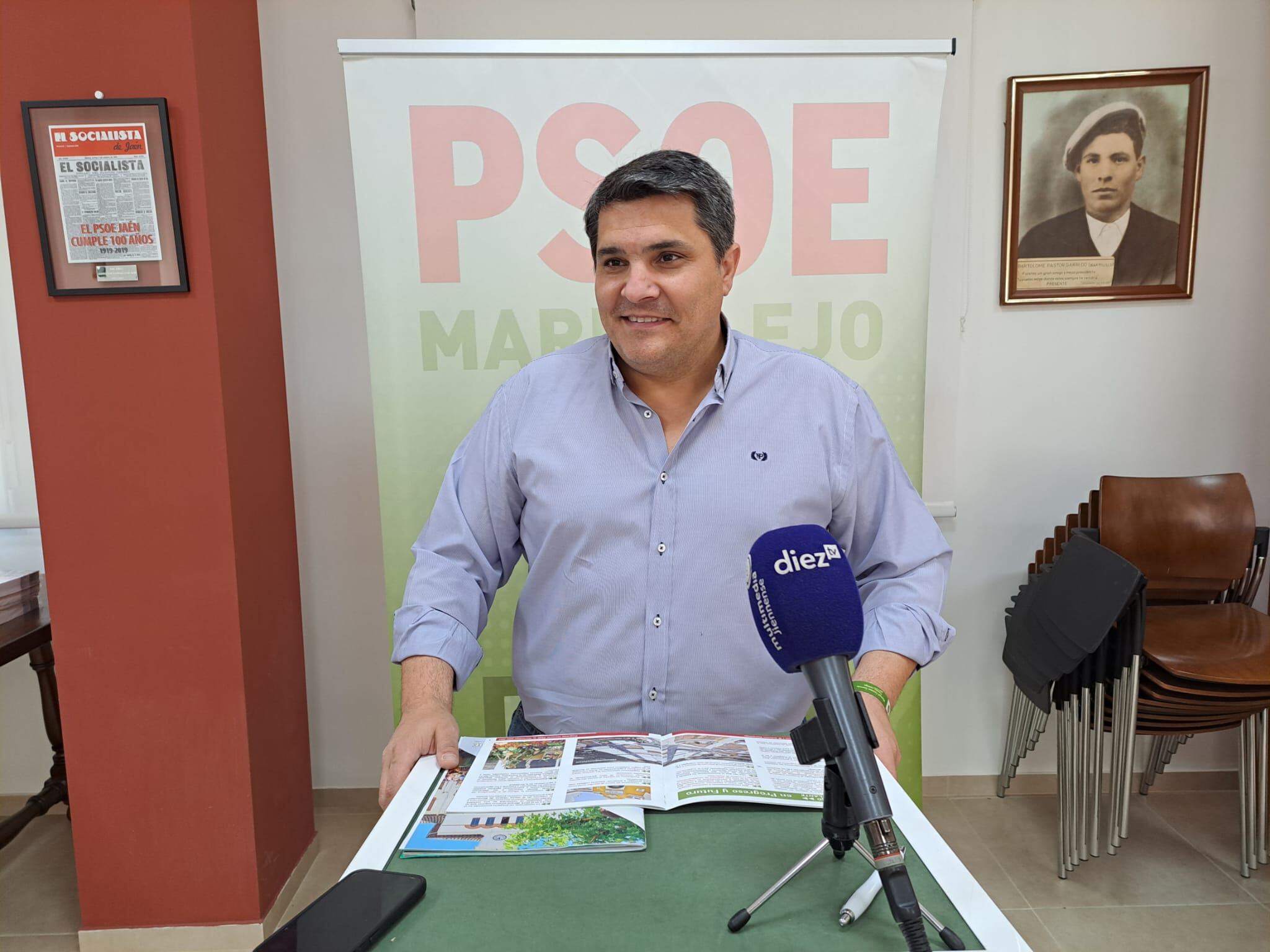 El actual alcalde de Marmolejo y candidato del PSOE a la Alcaldía marmolejeña, Manuel Lozano