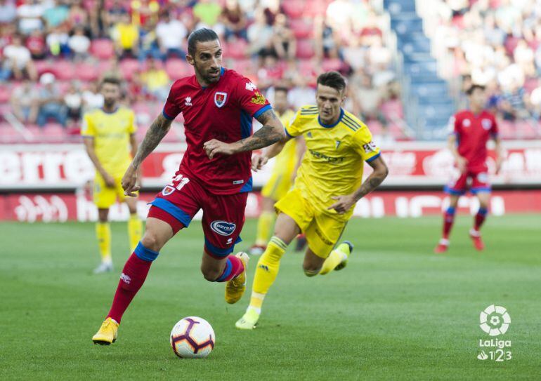 Marc Mateu, durante el partido ante el Cádiz de este pasado sábado.