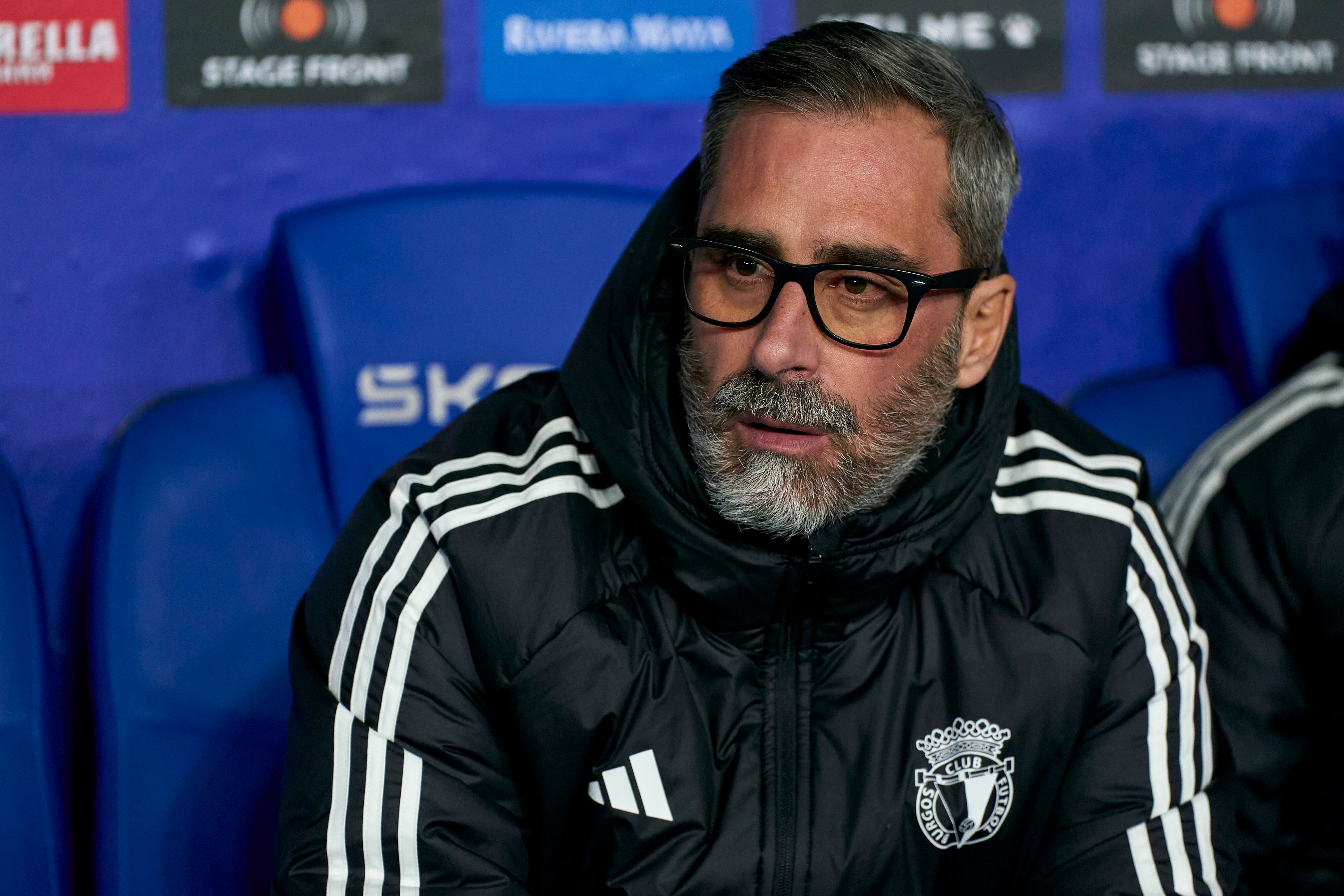 Bolo, en su última etapa como entrenador en el Burgos CF