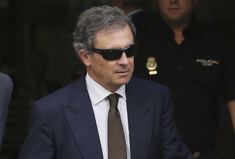 Jordi Pujol Ferrusola, hijo del expresidente de la Generalitat de Cataluña, a su salida de la Audiencia Nacional tras declarar en septiembre de 2014