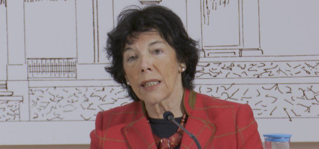 La ministra de Educación, Isabel Celaá. 
 