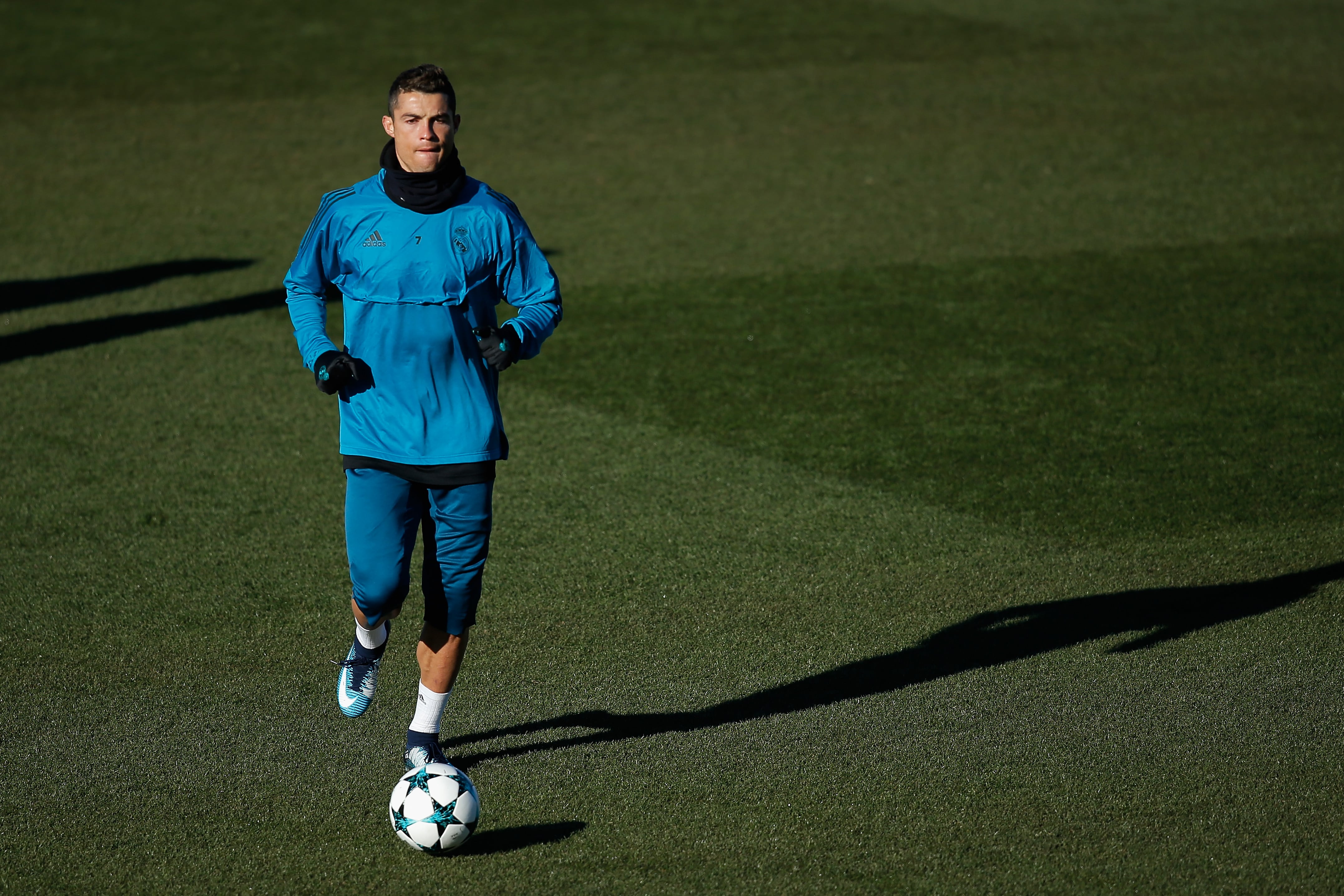 Cristiano Ronaldo se entrena en Valdebebas en 2017