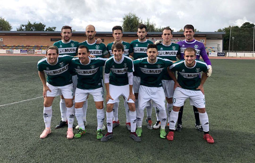 Once inicial del Úbeda Viva ante el Huelma