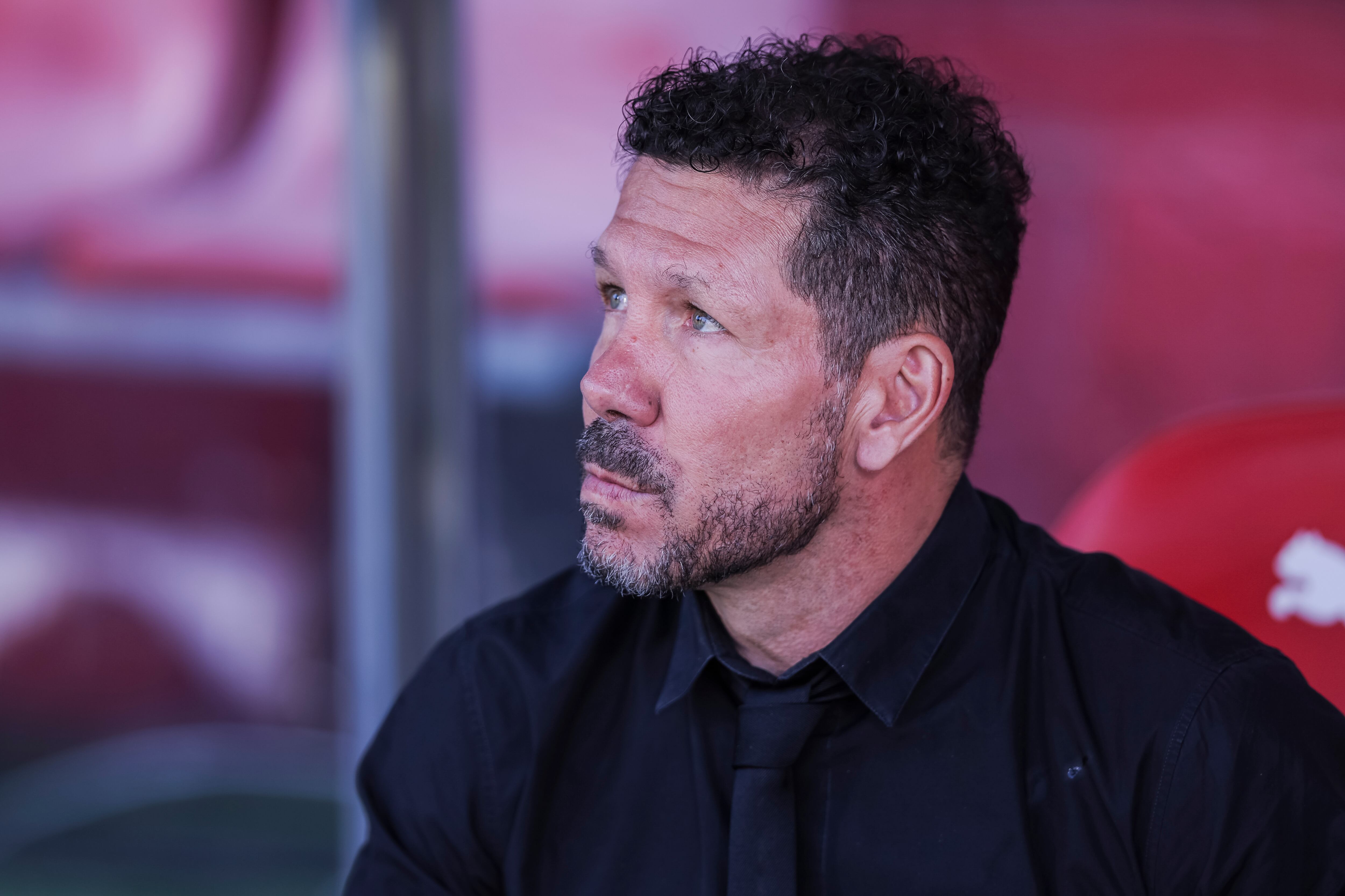 Diego Pablo Simeone, en el encuentro entre el Girona y el Atlético de Madrid