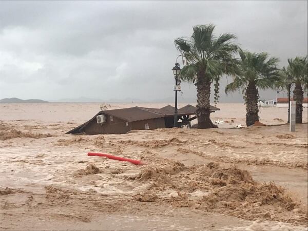 Imagen de los efectos de la DANA registrada en septiembre de 2019