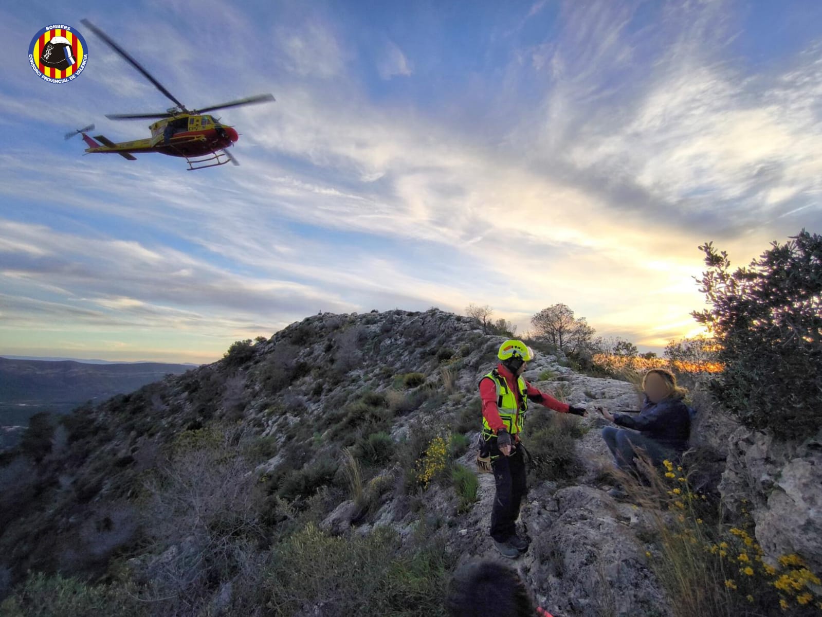 Imagen del rescate. Fuente: Consorci Bombers València