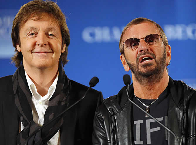 Paul McCartney y Ringo Starr