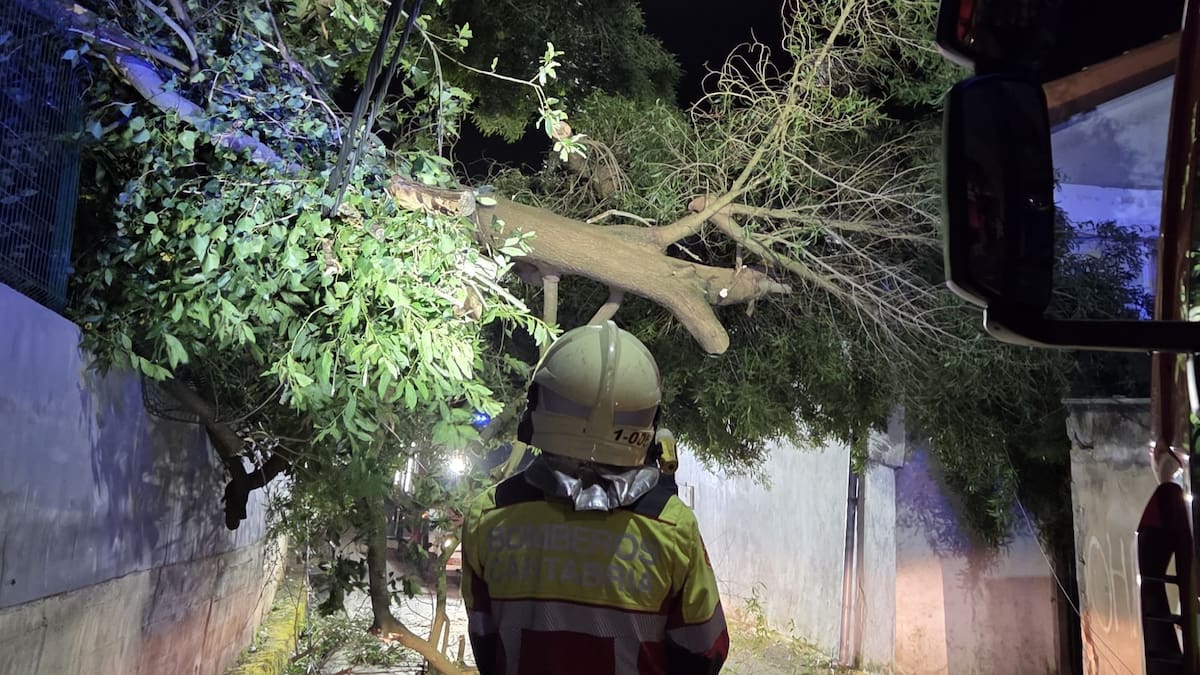 El 112 Cantabria recibe 23 llamadas y gestiona 13 incidencias provocadas por el viento