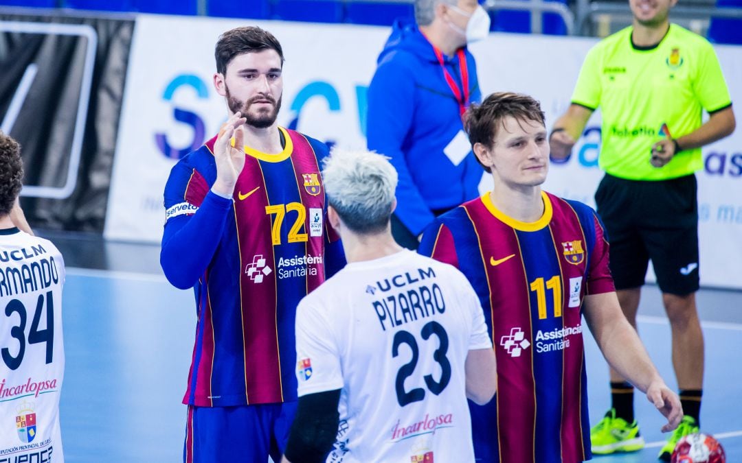 Fede en el partido en Barcelona 