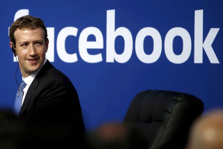 Mark Zuckerberg, CEO en Facebook, en un acto en California