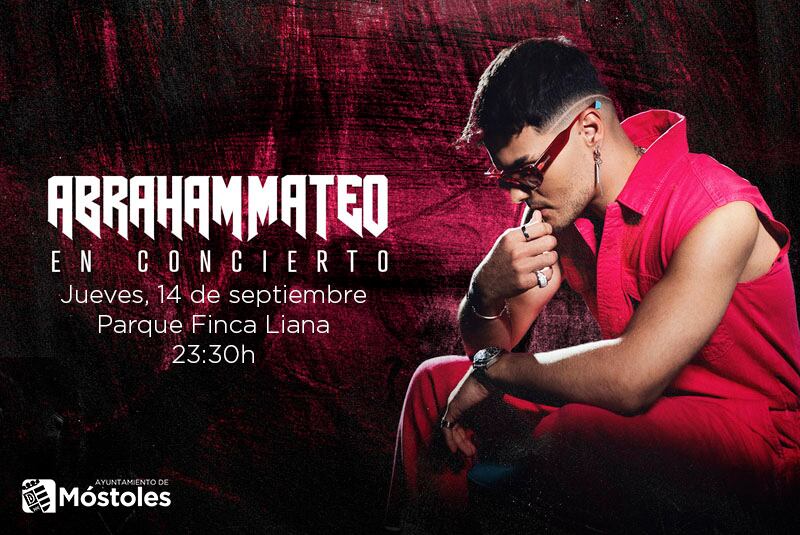 Abraham Mateo actuará en las Fiestas Patronales de Móstoles.