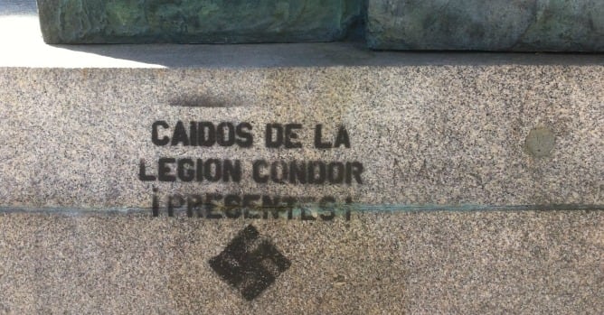 Detalle de la pintada