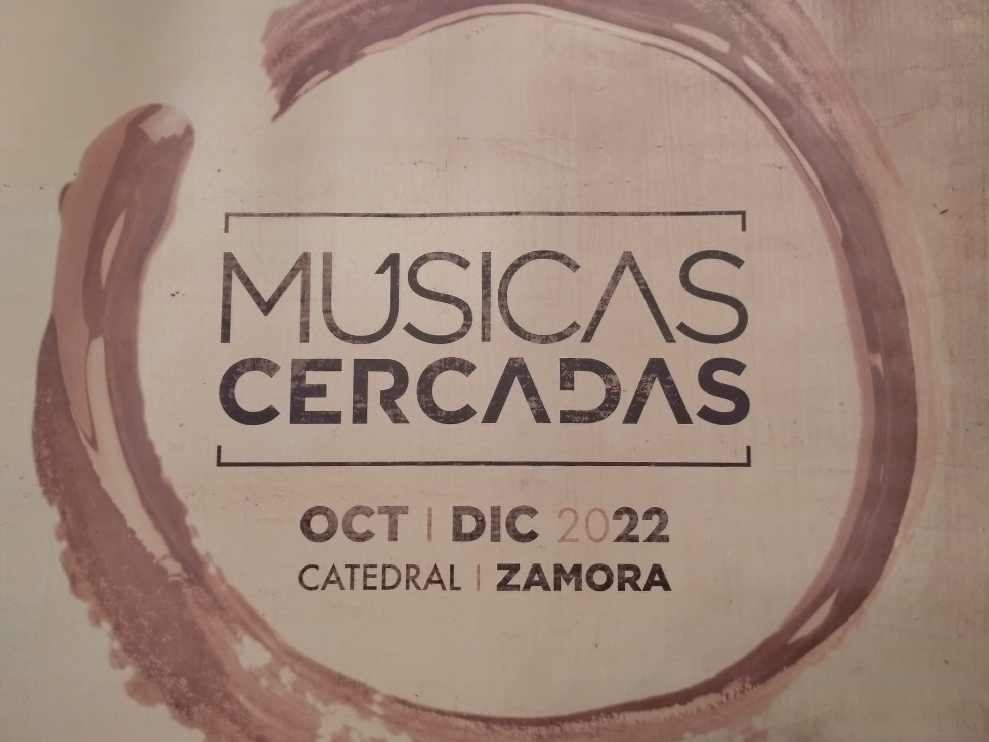 Cartel del ciclo Musicas Cercadas