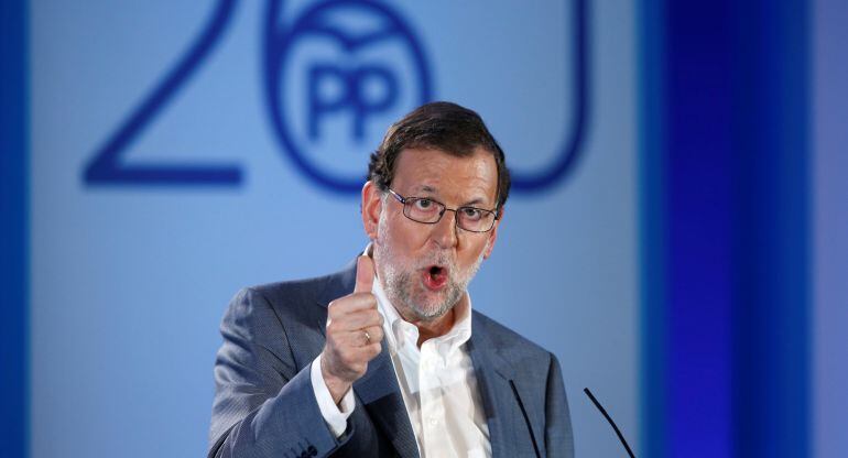 Rajoy durante un acto en Barcelona