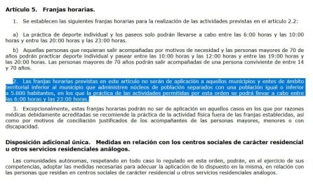 El artículo 5 que da lugar a la duda y que está resolviendo el Ayuntamiento.
