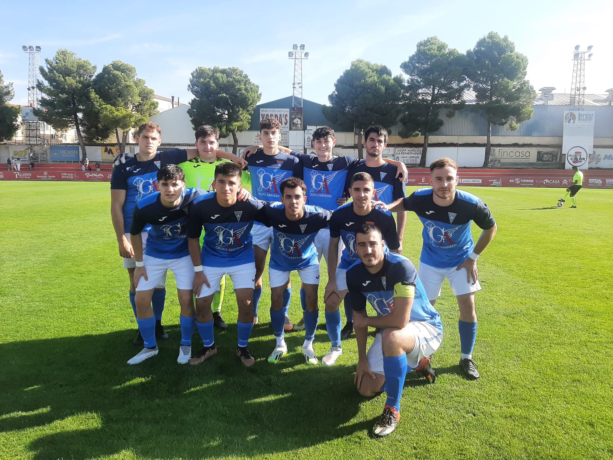 Alineación inicial del CD Caudetano