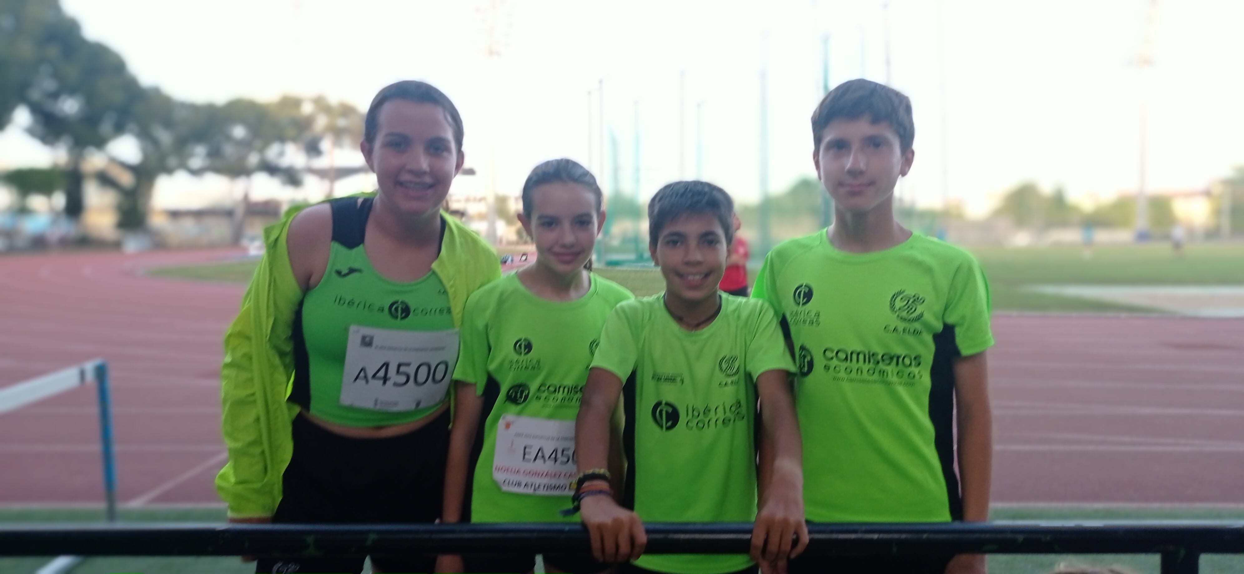 Atletas Sub-14 del Club Atletismo Elda en Gandía