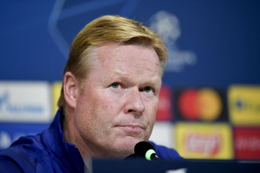 Koeman, durante una rueda de prensa.