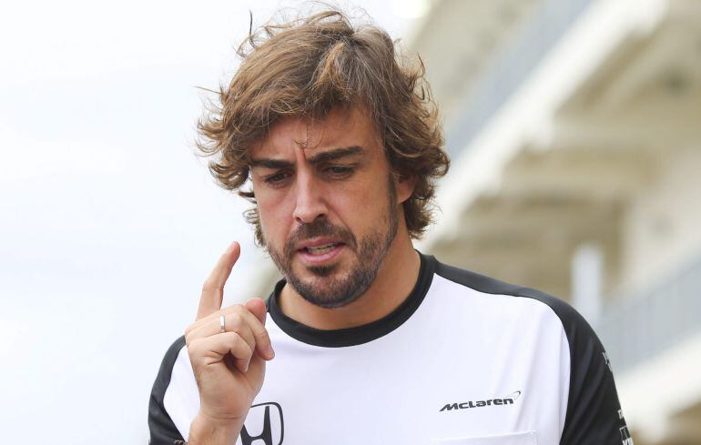 Fernando Alonso durante el GP de las Américas 