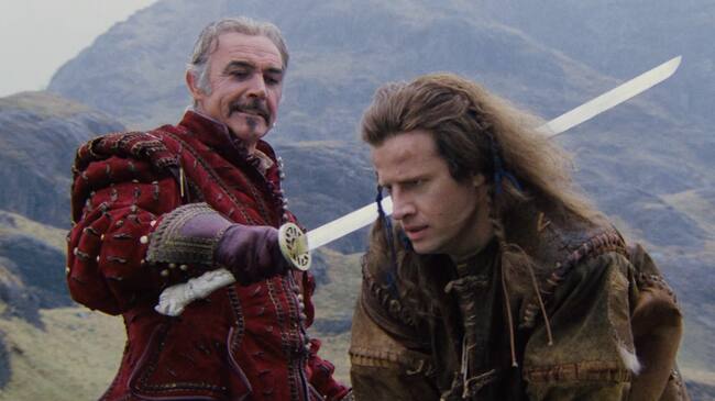 Christopher Lambert y Sean Connery en 'Los Inmortales' (1986)