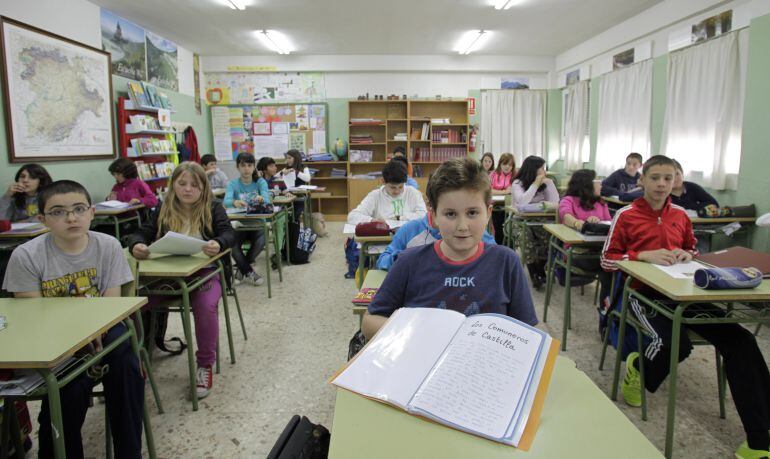 Alumnos de sexto de Primaria de un colegio público