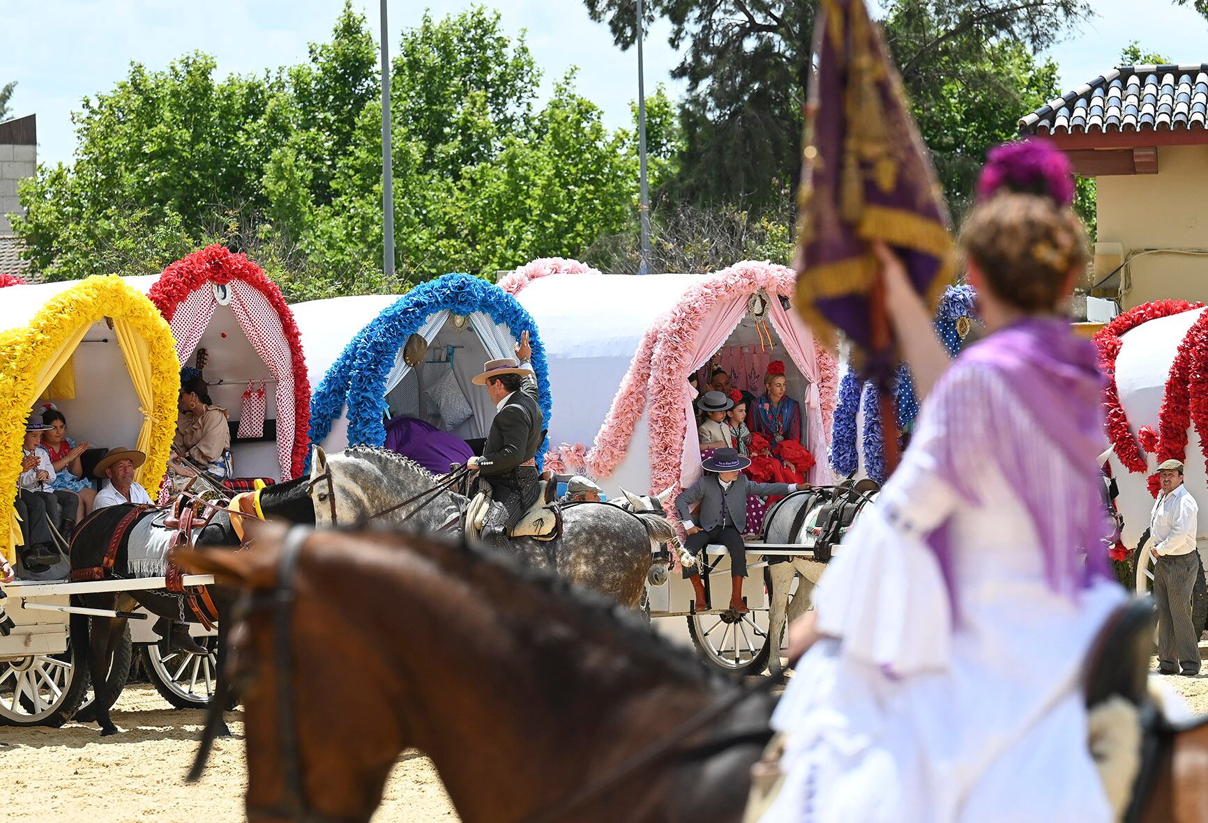 Carrozas de la Hermandad del Rocío de Jerez