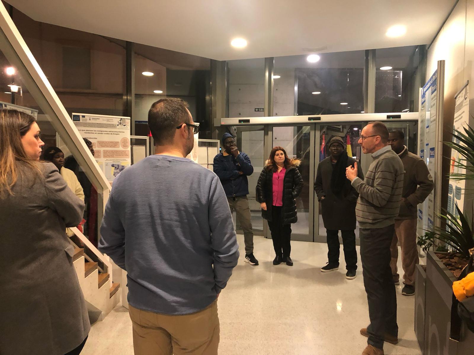 Inauguración de la exposición Matilde en el ayuntamiento de Binéfar